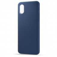 Husa spate pentru iPhone XS Max - Silicon Line Albastru