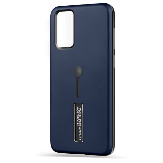 Husa spate pentru Samsung S20 - Hard Case Stand Albastru