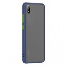 Husa spate pentru Huawei Y5 2019 - Button Case Albastru / Verde