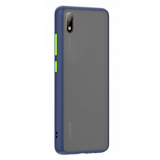 Husa spate pentru Huawei Y5 2019 - Button Case Albastru / Verde