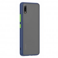 Husa spate pentru Huawei Y6 2019 - Button Case Albastru / Verde