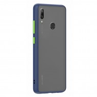 Husa spate pentru Huawei Y7 2019 - Button Case Albastru / Verde