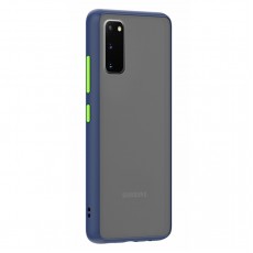 Husa spate pentru Samsung Galaxy S20 - Button Case Albastru / Verde