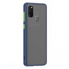 Husa spate pentru Samsung Galaxy M30S - Button Case Albastru / Verde