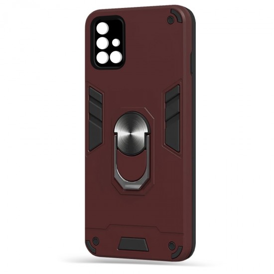 Husa spate pentru Samsung Galaxy A71 - Hybrid Case Stand Visiniu