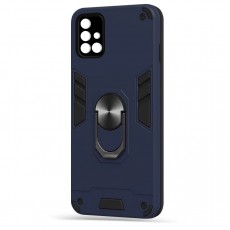 Husa spate pentru Samsung Galaxy A71 - Hybrid Case Stand Albastru