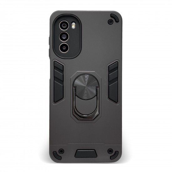 Husa spate pentru Motorola Moto G62 - Hybrid Case Stand Negru
