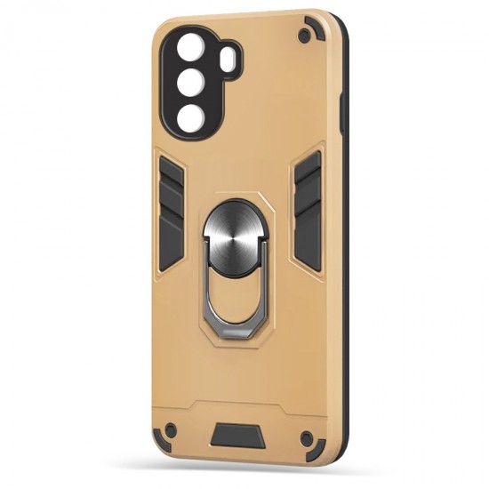 Husa spate pentru Huawei Nova Y70 - Hybrid Case Stand Gold
