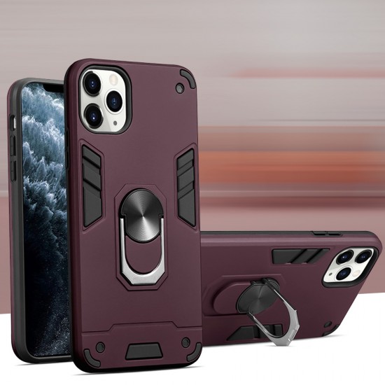 Husa spate pentru Huawei P40 Lite 5G - Hybrid Case Stand Army