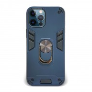 Husa spate pentru iPhone 12 Pro Max - Hybrid Case Stand Albastru