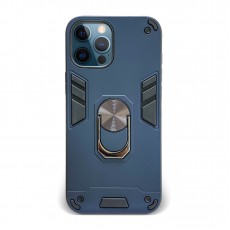 Husa spate pentru iPhone 12 Pro Max - Hybrid Case Stand Albastru