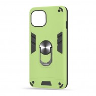 Husa spate pentru iPhone 14 Plus - Hybrid Case Stand Verde Crud