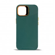 Husa spate pentru iPhone 15- Lines Case Verde