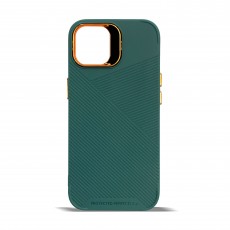 Husa spate pentru iPhone 14- Lines Case Verde