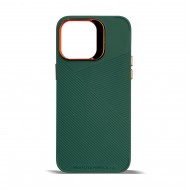 Husa spate pentru iPhone 15 Pro- Lines Case Verde