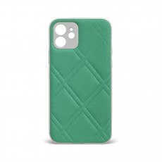 Husa spate pentru iPhone 12 - Puffer Case Verde