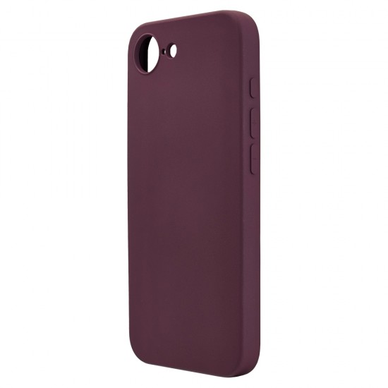 Husa spate pentru iPhone 16e Silicon Line - Grena
