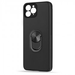 Husa spate pentru iPhone 11 Pro Max - WOOP Ring Case Negru