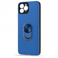 Husa spate pentru iPhone 11 Pro Max - WOOP Ring Case Albastru