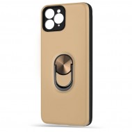 Husa spate pentru iPhone 11 Pro Max - WOOP Ring Case Gold