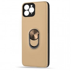 Husa spate pentru iPhone 11 Pro - WOOP Ring Case Gold
