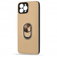 Husa spate pentru iPhone 13 Pro - WOOP Ring Case Gold