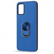 Husa spate pentru Samsung Galaxy A03S - WOOP Ring Case Albastru