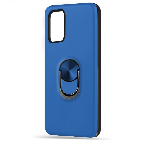 Husa spate pentru Samsung Galaxy A72 - WOOP Ring Case Albastru