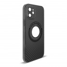 Husa spate pentru iPhone 12- Carbon Case Negru