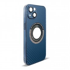 Husa spate pentru iPhone 14- Carbon Case Albastru