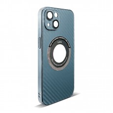 Husa spate pentru iPhone 13- Carbon Case Bleu