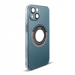 Husa spate pentru iPhone 14 Plus- Carbon Case Bleu