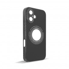 Husa spate pentru iPhone 16 Plus- Carbon Case Negru