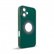 Husa spate pentru iPhone 16 Plus- Carbon Case Verde