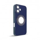 Husa spate pentru iPhone 16- Carbon Case Albastru