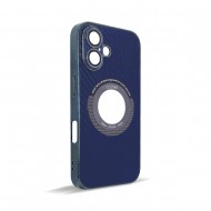 Husa spate pentru iPhone 16 Plus- Carbon Case Albastru