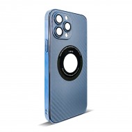 Husa spate pentru iPhone 14 Pro Max - Carbon Case Albastru