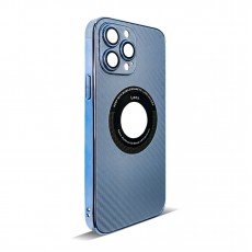 Husa spate pentru iPhone 14 Pro Max - Carbon Case Albastru