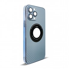 Husa spate pentru iPhone 12 Pro Max - Carbon Case Bleu