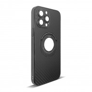 Husa spate pentru iPhone 12 Pro Max - Carbon Case Negru