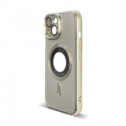Husa spate pentru iPhone 15 - Motor Case Argintiu