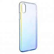 Husa spate pentru Samsung Galaxy J3 2017 - Baseus Rainbow Albastru