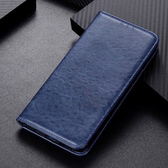 Husa Book Leather pentru Samsung Galaxy A72 - Navy