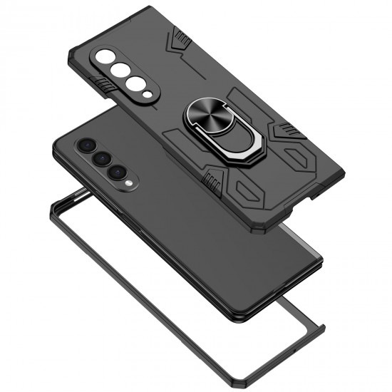 Husa spate pentru Samsung Galaxy Z Fold3 - Stand Case Negru