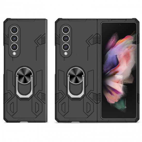 Husa spate pentru Samsung Galaxy Z Fold3 - Stand Case Negru