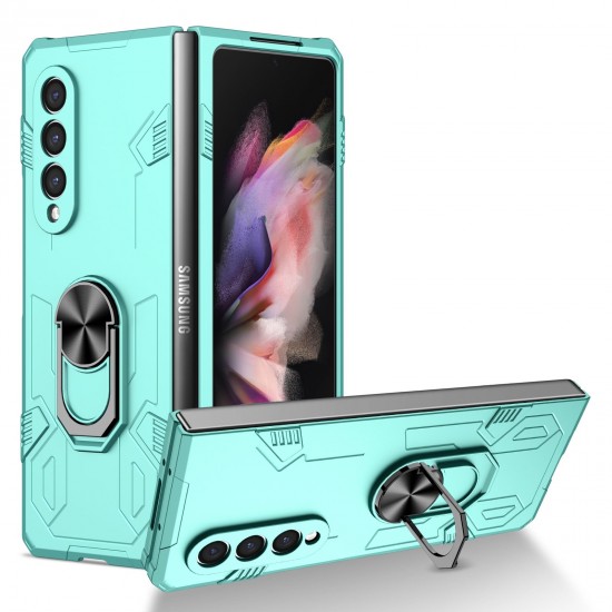 Husa spate pentru Samsung Galaxy Z Fold3 - Stand Case Turcoaz