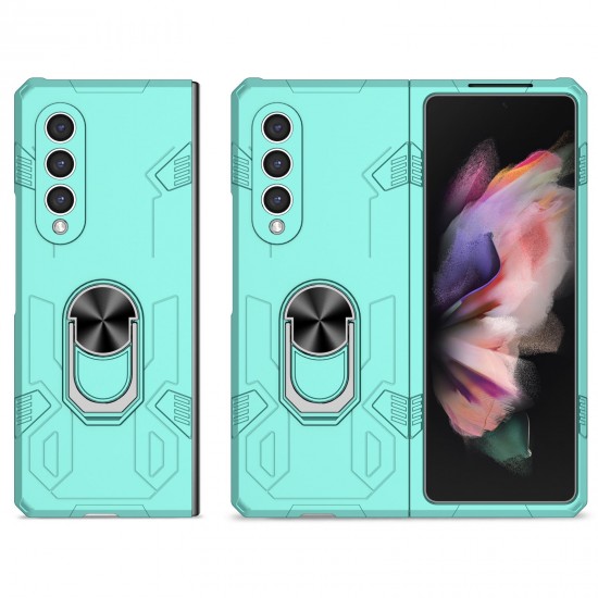 Husa spate pentru Samsung Galaxy Z Fold3 - Stand Case Turcoaz