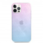 Husa spate pentru iPhone 12 / 12 Pro - Guess 3D Raised Cover Roz & Blue