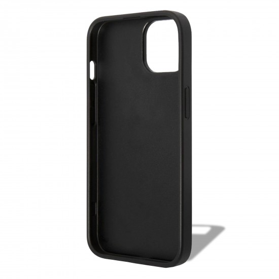 Husa spate pentru iPhone 14 Plus  - Guess Leather Saffiano Negru