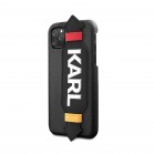 Husa spate pentru iPhone 11 Pro - Karl Lagerfeld Strap Cover Negru